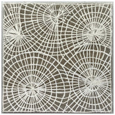 Celestial Spirals - Hand Made Barkpaper on a Linen Backdrop Encased on a Clear Acrylic Box