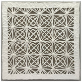 Timeless Latice - Hand Made Barkpaper on a Linen Backdrop Encased on a Clear Acrylic Box