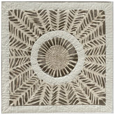 Celestial Mandala III - Hand Made Barkpaper on a Linen Backdrop Encased on a Clear Acrylic Box