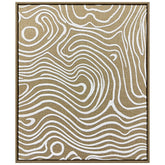 Textured Haven - Raised Puff Print on Framed Burlap