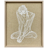 Textured Soul - Raised Puff Print on Framed Burlap
