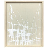 Luminous Petals - Raised Puff Print on Framed Linen