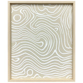 Subtle Haven - Raised Puff Print on Framed Linen