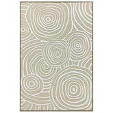 Harmony in Circles - Raised Puff Print on Framed Linen