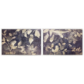 Sun Stained Foliage I and II - High Resolution Giclee Printed Canvas Framed in Contemporary Clear Acrylic Frame