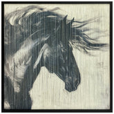 The Wild Mane - Traditional and Contemporary Art Images Printed on a Frame of Tightly Bound Threads.