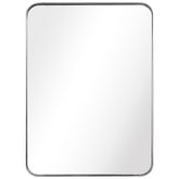 Ultra Polished Silver Stainless Steel Rectangular Wall Mirror