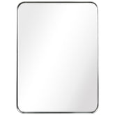 Ultra Brushed Silver Stainless Steel Rectangular Wall Mirror
