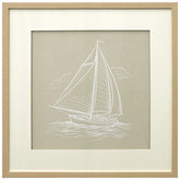Drift into Calm - Framed Raised Puff Print Under Glass