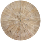 Sacred Geometry - Handcrafted Round Wood Wall Art with Intricate Geometric Patterns and Natural Textures