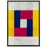 Fragments of Color - Contemporary Artistry Meticulously Crafted with Woven Threads