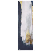"Silver Elegance I", Abstract Artwork Rendered on Silver Shagreen Gallery Wrapped Wall Art, sized 72"x22"