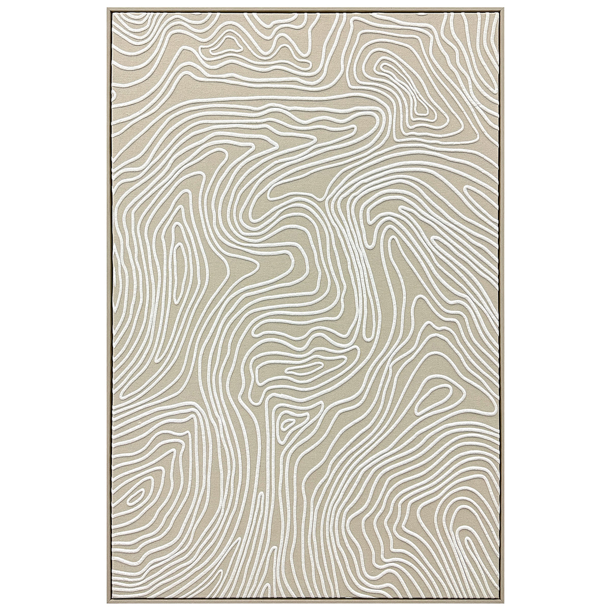 Ethereal Drift - Raised Puff Print on Framed Linen
