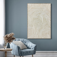 Ethereal Drift - Raised Puff Print on Framed Linen