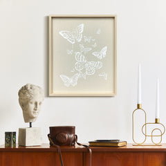 Ethereal Wings - Raised Puff Print on Framed Linen