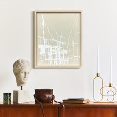 Luminous Petals - Raised Puff Print on Framed Linen