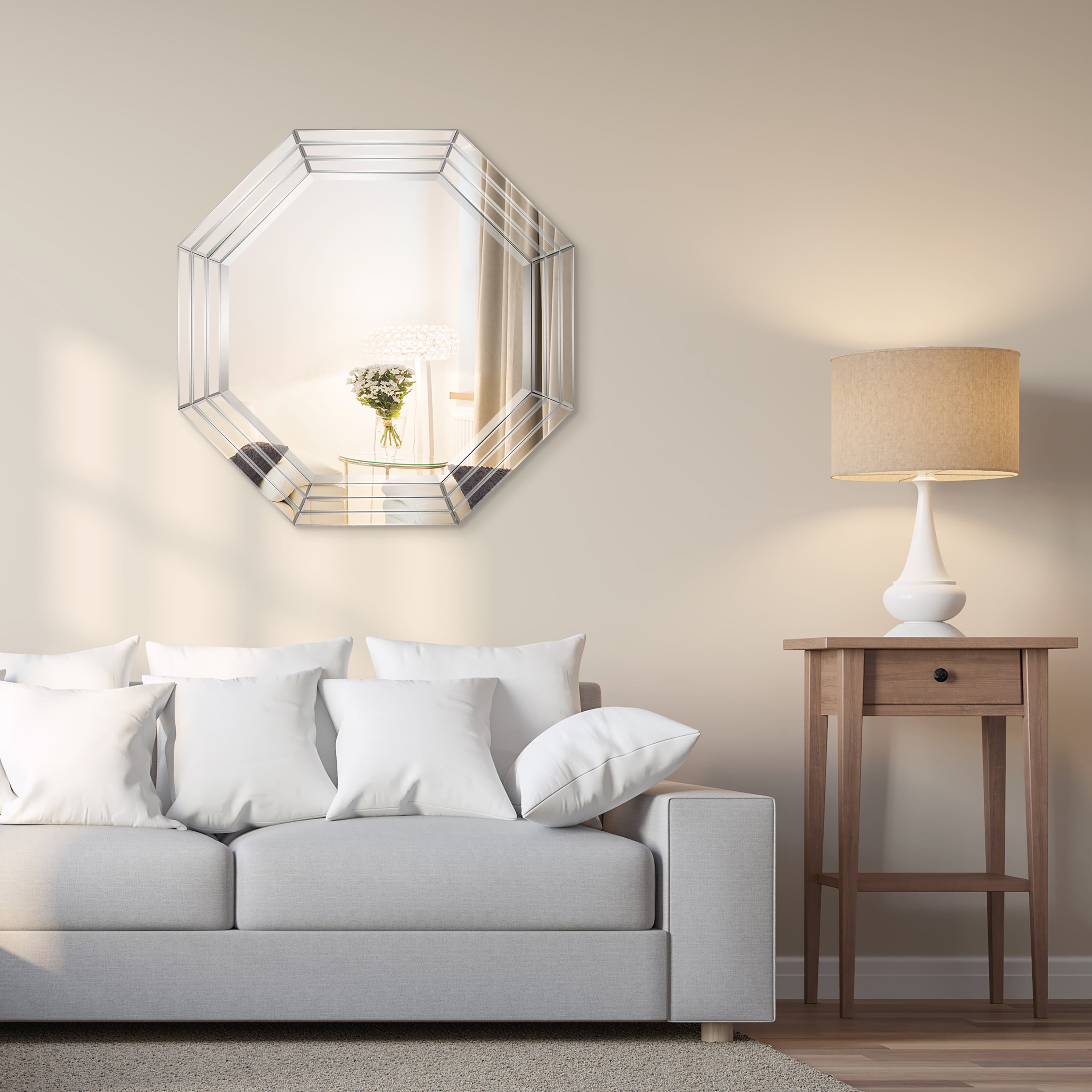 Multi Faced Octagonal Mirror