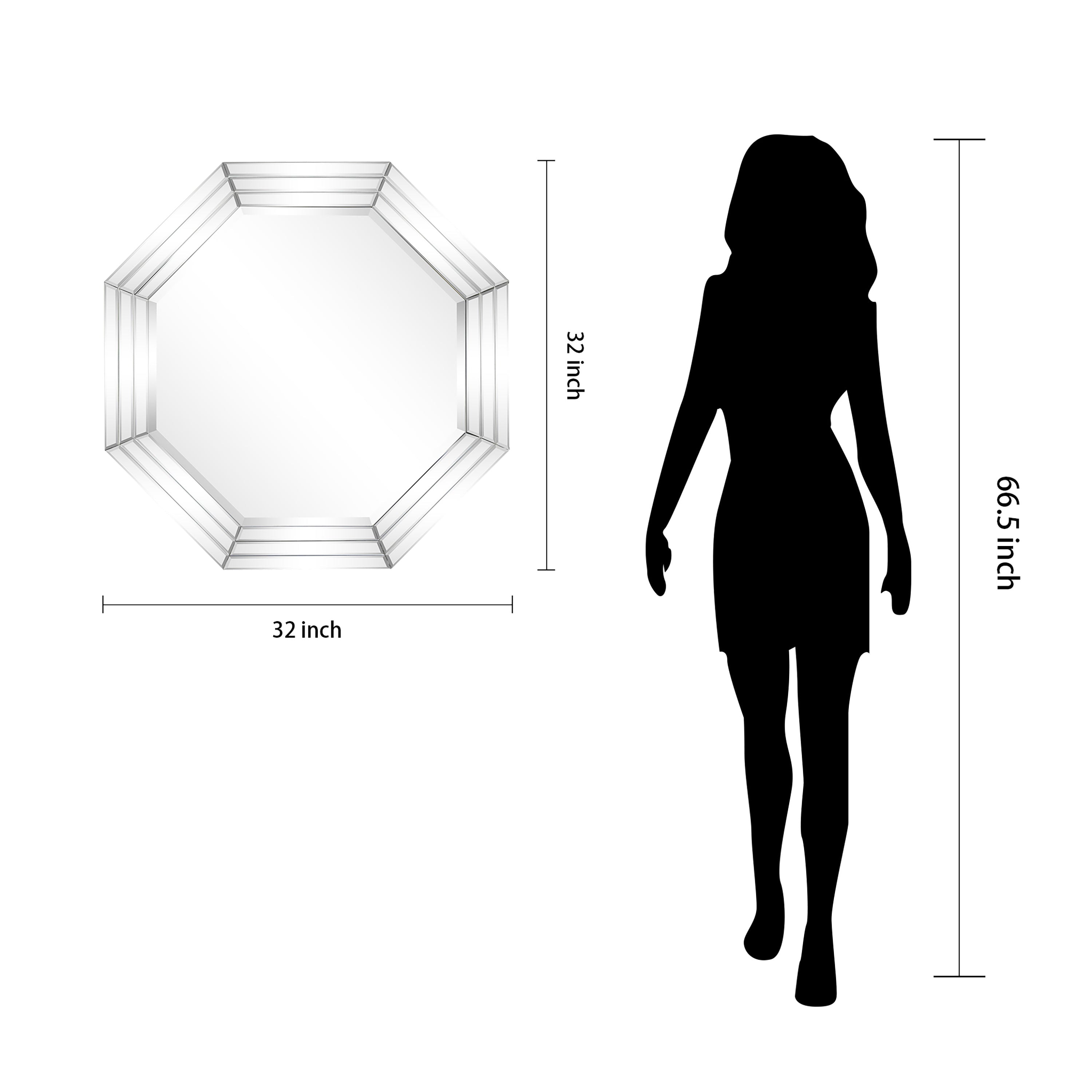 Multi Faced Octagonal Mirror