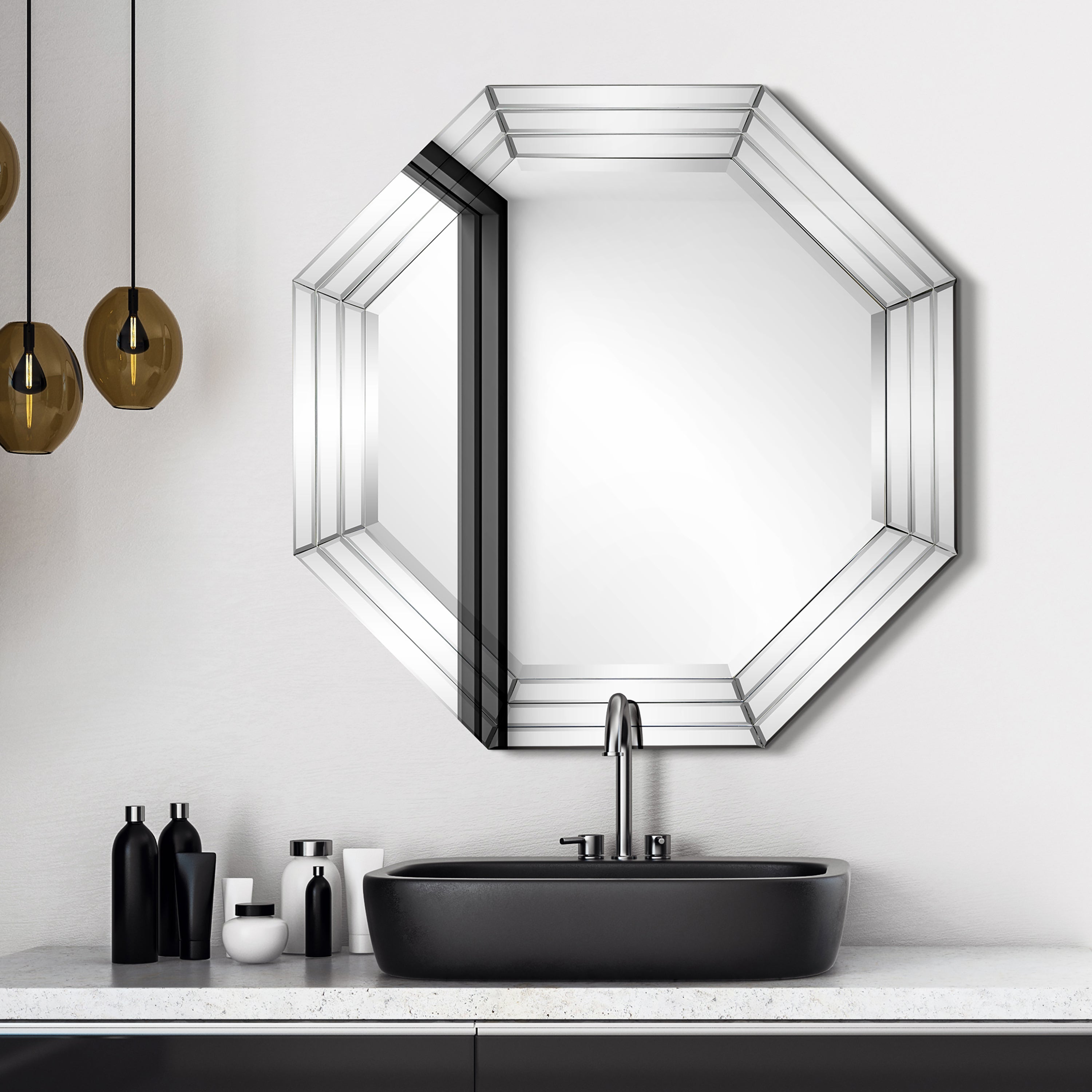 Multi Faced Octagonal Mirror