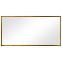 Brushed Gold Metal Framed Rectangular Wall Mirror, 80"x40"