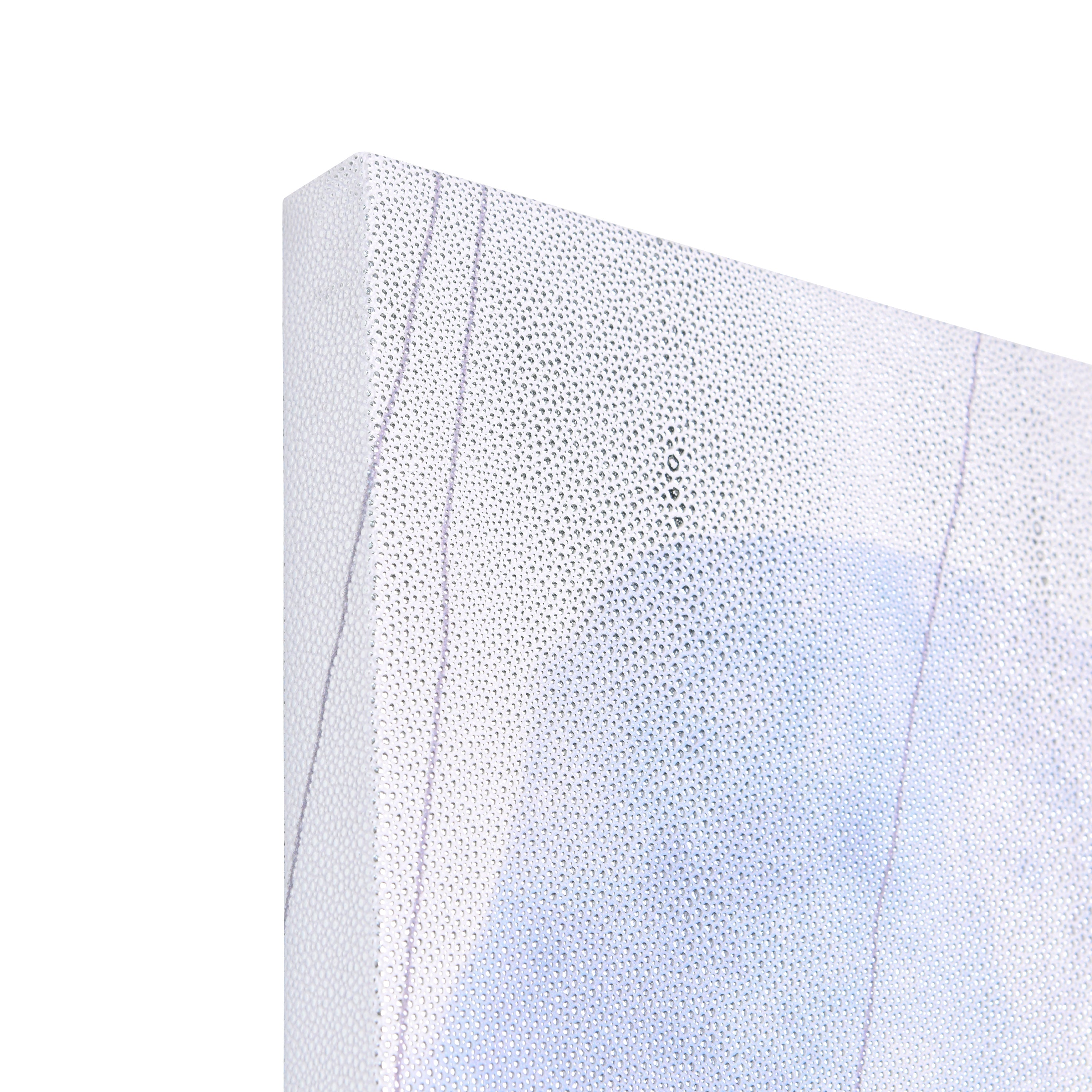 "Colorful Harmony II", Colorful Abstract Rendered on Silver Shagreen Gallery Wrapped Wall Art, sized 60"x40"